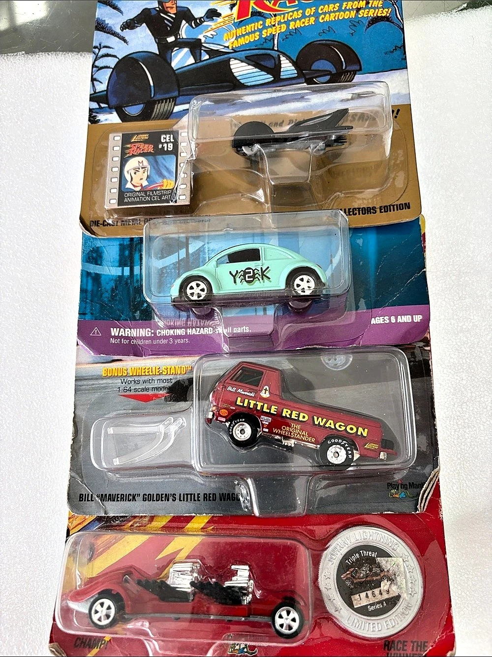Johnny Lightning Speed Racer Shooting Star Cel #19 Toy Car Set